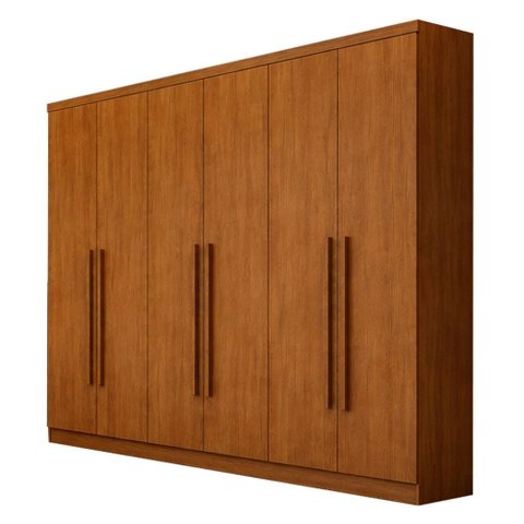 Guarda Roupa Casal Jalisco 6 Portas 8 Gavetas Cinamomo - Novo Horizonte