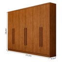 Ver imagem 2 de Guarda Roupa Casal Jalisco 6 Portas 8 Gavetas Cinamomo - Novo Horizonte