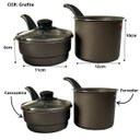 Ver imagem 5 de Cuscuzeira Individual Antiaderente Alumínio 1 Litros Mta