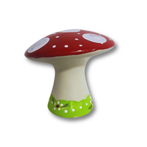 Decoração Casa e Jardim Cogumelinho Guarda Sol em Cerâmica