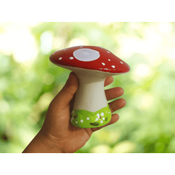 Decoração Casa e Jardim Cogumelinho Guarda Sol em Cerâmica - 2