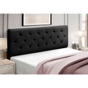 Ver imagem 2 de Cabeceira Cama Box King Size Estofada Madeira Realeza:preto