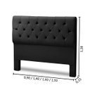 Ver imagem 3 de Cabeceira Cama Box King Size Estofada Madeira Realeza:preto