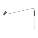 Ver imagem 1 de Arandela Spotline 1164/1 Poli C/rabicho 20x110cm Alumínio Preta 1xmr16