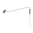 Ver imagem 2 de Arandela Spotline 1164/1 Poli C/rabicho 20x110cm Alumínio Preta 1xmr16