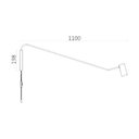 Ver imagem 3 de Arandela Spotline 1164/1 Poli C/rabicho 20x110cm Alumínio Preta 1xmr16