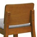 Ver imagem 7 de Banqueta Média Lyon Madeira Encosto Anatômico - Amêndoa - Assento Estof. Linho Cinza Mescla Imper.