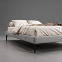 Ver imagem 7 de Cama Base Box Casal Unique 138x188 Sommier Moderno Pés de Ferro Linho Cinza - Abmaza