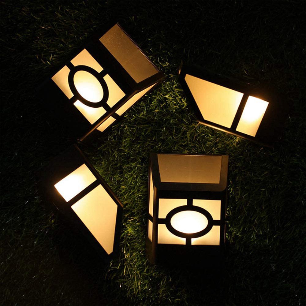 Luminaria Solar Balizador Spot Arandela Parede Kit 2 Uni Decoraçao Casa Quintal Jardim Varanda Luz L - 12