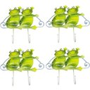 Ver imagem 1 de Gancho Metal Sapinho Duplo Kit 4 Unidades Enfeite Decoraçao Parede Pendura Chave Bone Bolsa Cabide