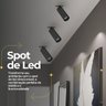 Spot Led Embutir Preto 5w Direcionável para Teto Bivolt - 6