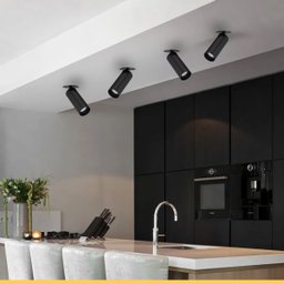 Spot Led Embutir Preto 5w Direcionável para Teto Bivolt - 2