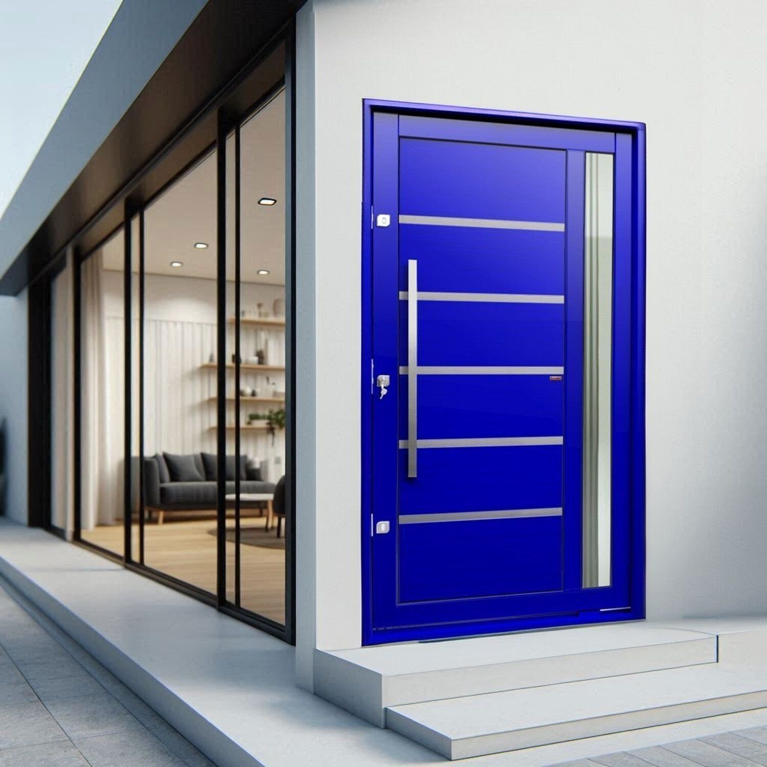 Porta Balcão de Correr Alumínio 3 Folhas Multiflex Aluminium