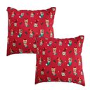 Ver imagem 1 de Kit 2 Almofadas Decorativas Natal Oxford 45x45 Vermelho