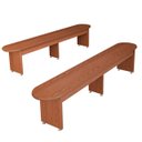 Ver imagem 4 de Mesa de Jantar Grande 185cm Tampo de Vidro e 2 Bancos