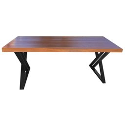 Mesa Industrial para Área Gourmet Amsterdã com Ferragem Preta 1,30m - 1