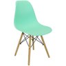 Kit 3 Cadeiras Charles Eames Eiffel Wood Design - Verde Claro - 5