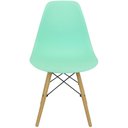 Ver imagem 3 de Kit 3 Cadeiras Charles Eames Eiffel Wood Design - Verde Claro