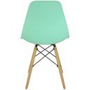 Ver imagem 4 de Kit 3 Cadeiras Charles Eames Eiffel Wood Design - Verde Claro