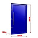 Ver imagem 7 de Porta Pivotante Lambril com Puxador Elite 240x130 Abertura Esquerda Azul Brimak