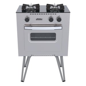 Fogão 2 Bocas Venax Mini Cook Gás GLP Bivolt Inox SE