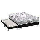 Ver imagem 1 de Cama Box c/Auxiliar Casal: Colchão Ortopédico Probel D45 EP Guarda Costas Plus + Base CRC Courano Bl