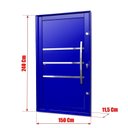 Ver imagem 7 de Porta Pivotante Lambril Evolution com Puxador Elite 240x150 Abertura Direita