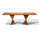 Ver imagem 2 de Mesa de Jantar Toronto 08 Lugares 220cm X 105cm, Base em Madeira Maciça e Tampo Amadeirado