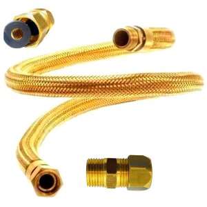 kit instalação gás encanado fogão forno cooktop mang 1,5 mts