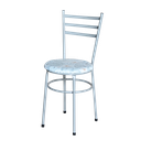 Ver imagem 2 de 4 Cadeiras para Mesa Epoxi Cinza Assento Floral:floral Gelo