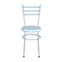 Ver imagem 3 de 4 Cadeiras para Mesa Epoxi Cinza Assento Floral:floral Gelo