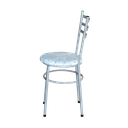 Ver imagem 4 de 4 Cadeiras para Mesa Epoxi Cinza Assento Floral:floral Gelo