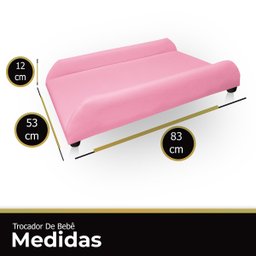 Trocador de Bebê Trocador Portátil de Fraldas Almofadado Luxo para Cômoda Quarto Sala Confortável Si - 6