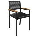 Ver imagem 6 de Conjunto Sala de Jantar 4 Lugares Redonda 120cm Tampo Mdf Mesa Roma com Cadeiras Barcelona com Braço