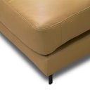 Ver imagem 5 de Sofá 3 Lugares com Chaise Direito Sala Living 230cm Amábile L06 Couro Marrom Claro - Lyam Decor