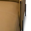 Ver imagem 4 de Sofá 3 Lugares com Chaise Direito Sala Living 230cm Amábile L06 Couro Marrom Claro - Lyam Decor