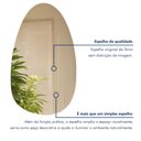 Ver imagem 4 de Espelho Orgânico 77x64 Turim 3mm Art Vidros