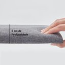 Ver imagem 3 de Cabeceira Estofada Iluminação Led Glow Cama Solteiro 90cm Linho Bege