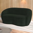 Ver imagem 2 de Sofá 3 Lugares 160cm Sala de Estar Living Oscar K01 Veludo Verde - Lyam Decor