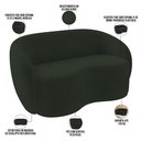 Ver imagem 4 de Sofá 3 Lugares 160cm Sala de Estar Living Oscar K01 Veludo Verde - Lyam Decor