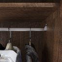 Ver imagem 6 de Guarda-Roupa Casal 6 Portas 6 Gavetas com Pés Milano Marrom/Malbec