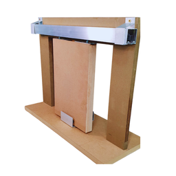 Kit Porta Madeira Frisada 4022 - 70x210 + Trilho Correr 1,40 Natural + Brinde - 3