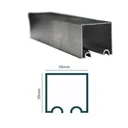 Ver imagem 4 de Kit Porta Madeira Frisada 4022 - 70x210 + Trilho Correr 1,40 Natural + Brinde