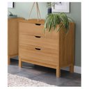 Ver imagem 1 de Cômoda de Madeira com 3 Gavetas Coleção Docstock