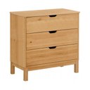 Ver imagem 2 de Cômoda de Madeira com 3 Gavetas Coleção Docstock