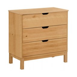 Cômoda de Madeira com 3 Gavetas Coleção Docstock - 2