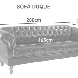 Namoradeira Chest 3 Lugares Duque Courano 200cm - 3