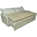 Ver imagem 2 de Pillow Top para Sofá Reclinável 10cm 1200g/m² 220x100cm Areia
