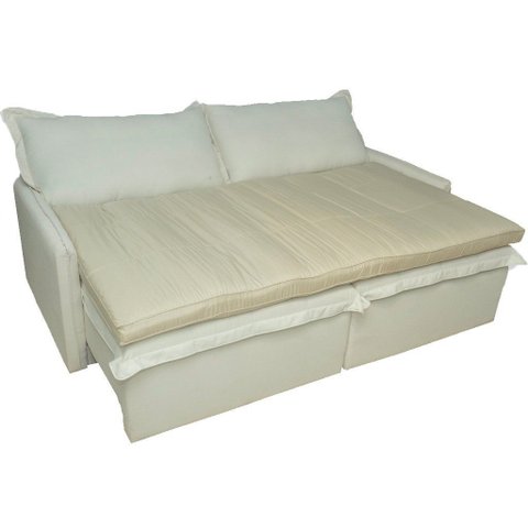 Pillow Top para Sofá Reclinável 10cm 1200g/m² 220x100cm Areia