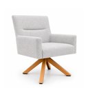 Ver imagem 1 de Poltrona Lykke Giratória Giromad Bouclé Cinza - Sallar Home